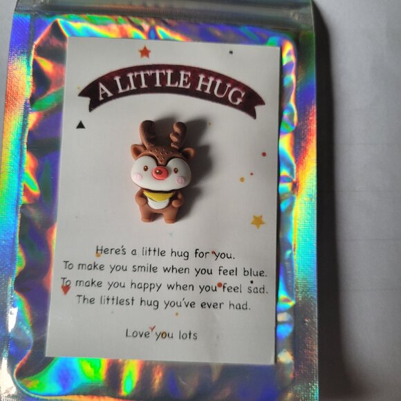 Set of 5 Christmas "A Little Hug" - Picture 2 of 5